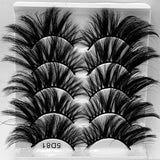 5D 25mm 5 Pairs Mink Eyelashes Multi-Layer Lengthening Thick Thickened False Eyelashes - V.I.P Digital Presence