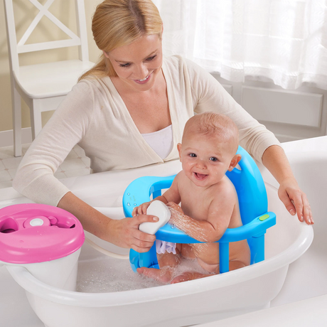 Newborn baby bath stool with suction cup anti slip fall baby hug type bath chair, children's bathroom stool - V.I.P Digital Presence