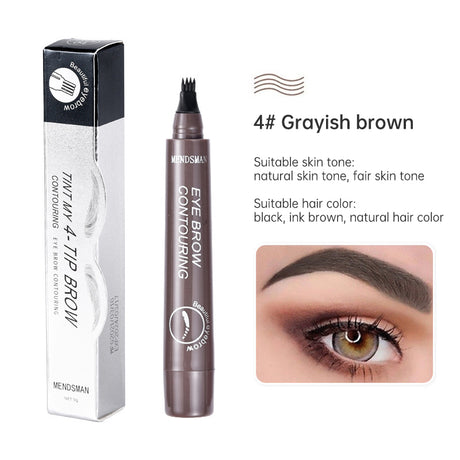 Long Lasting 5 Colors Sketch Liquid Eye Brow Pencil Waterproof Microblading Tattoo Fork Tip Eyebrow Pencil - V.I.P Digital Presence