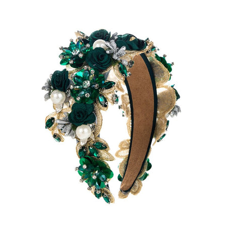 Luxury Baroque Rhinestone Pearl Flower Headband Fashion Hair Accessories For Women Trendy Party Hairband Hair Band Girl Headwear - V.I.P Digital Presence