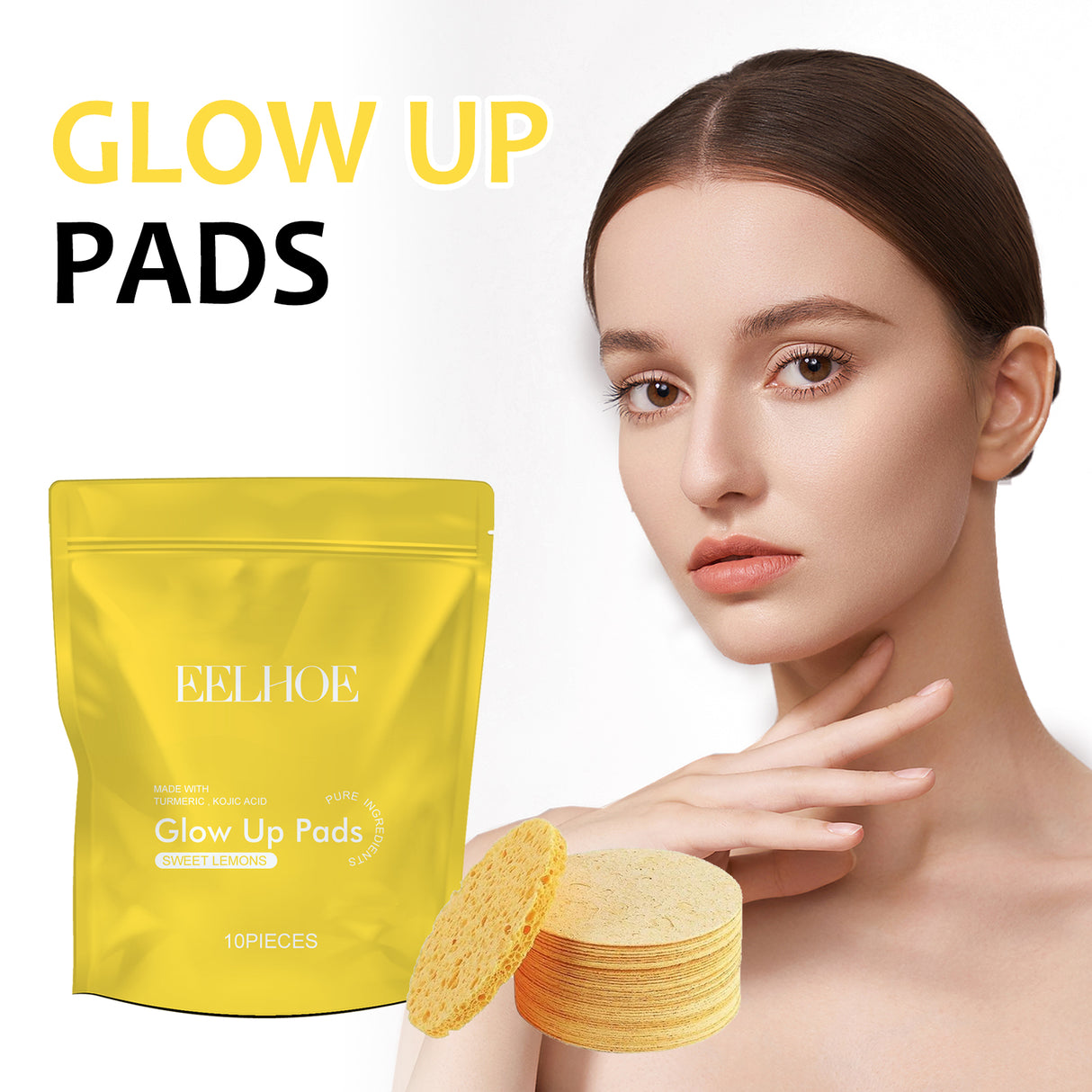 Turmeric Cleansing Pad Deeply Cleanses Skin, Removes Dirt, Controls Oil And Softens Exfoliated And Tender Ski - V.I.P Digital Presence