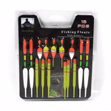 LEO  15pcs/set Plastic Fishing Float Tube Buoy  Bobber with Rubber Connector Tackle Accessories - V.I.P Digital Presence