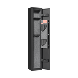 5 gun safes with 3 pistol pockets, quick access biometric adjustable heavy-duty gun rack mounted gun safes - V.I.P Digital Presence