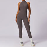 Naked quick zip yoga jumpsuit with beautiful back high-intensity fitness training sports tight fitting clothes - V.I.P Digital Presence