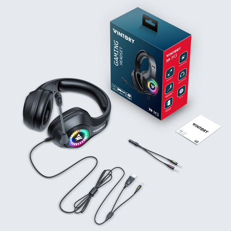 Head mounted gaming headphones wired e-sports luminous earphones mobile phones computers cool anchor headphones - V.I.P Digital Presence