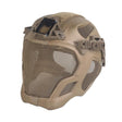 Lightweight EVA tactical helmet for hunting, airsoft, etc. Steel mesh mask included, good for cosplay. - V.I.P Digital Presence