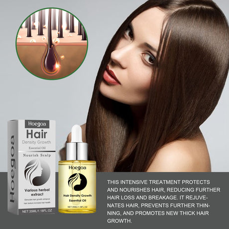 Hair Density Growth Essential Oil, Nourishing Hair Root Repair Perming Dry Damaged Hair Supple Hair Care Essential Oil - V.I.P Digital Presence