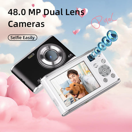 DC306 digital high-definition camera front and rear dual camera autofocus entry-level student card machine - V.I.P Digital Presence