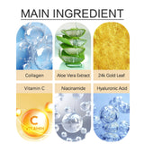 24k Gold Eye Mask, Fading Fine Lines And Dark Circles Moisturizing And Firming Eye Mask