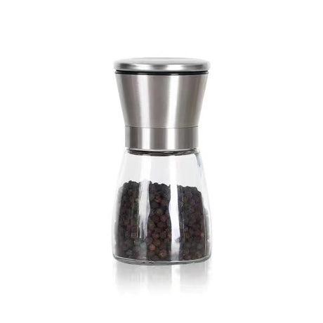 Stainless Steel Pepper Grinder For Household Manual Glass Grinding Black Pepper Powder Seasoning Bottle Comes With Grinding Bottle - V.I.P Digital Presence