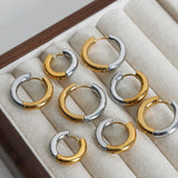 18K Gold-Plated Huggie Earrings - V.I.P Digital Presence