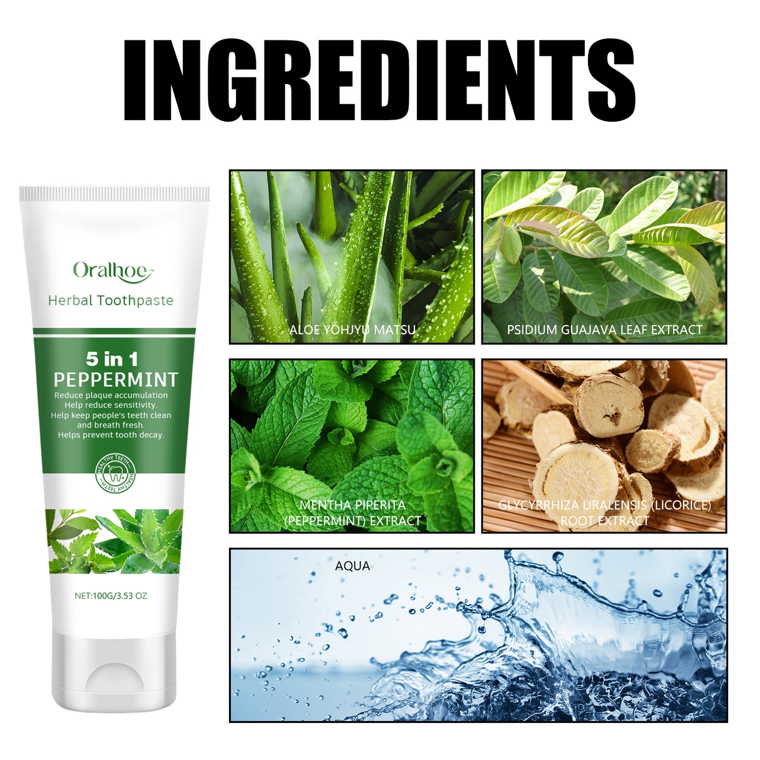 Vip Toothpaste Aloe Whitening Toothpaste Cleans Mouth, Removes Odor, Freshens Breath ...