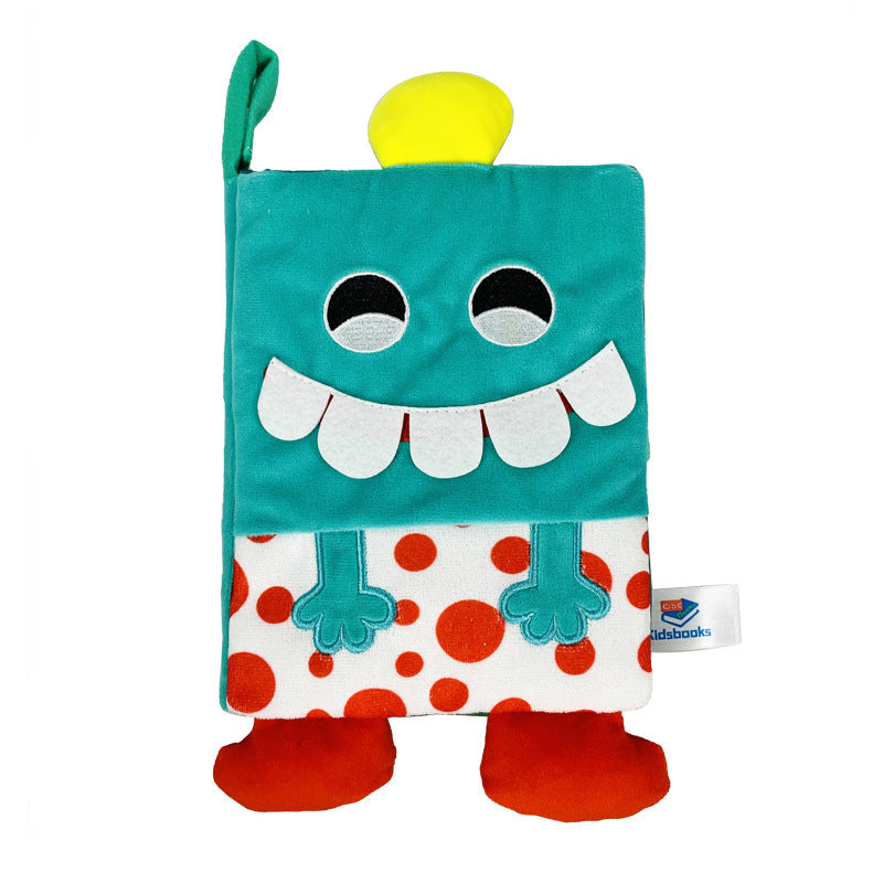 Juguetes para bebés, libros de tela tridimensionales que no se pueden romper, lavables, libros de papel con sonido para la iluminación infantil.