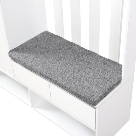 39.3'W70.8'H multifunctional corridor shoe cabinet with soft padded nail board and white clothes hanger with entrance hook - V.I.P Digital Presence