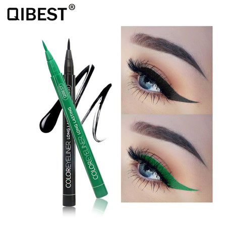 QIBEST Coloured Eyeliner Pen Waterproof And Non Coloured Eye Liner Ins Super Fire Coloured Pencil - V.I.P Digital Presence