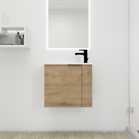 Bathroom Vanity with Sink 22 Inch for Small Bathroom,Floating Bathroom Vanity with Soft Close Door,Small Bathroom Vanity with Sink, 22x13 (KD-Packing) - V.I.P Digital Presence