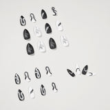 Dark Snake Pattern Mandarin Duck Wearing Manicure Fake Nail Manicure Patch Nail Patch Waterproof Removable Nail - V.I.P Digital Presence