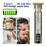 T9 Hairdresser With LCD Display Electric Hair Clipper Household Large Screen Digital Display Electric Hair Clipper Carving Oil Head Shaver Hair Clipper - V.I.P Digital Presence
