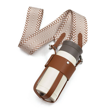 Outdoor insulated cup diagonal cup cover detachable woven shoulder strap bottle cover stainless steel kettle cover - V.I.P Digital Presence