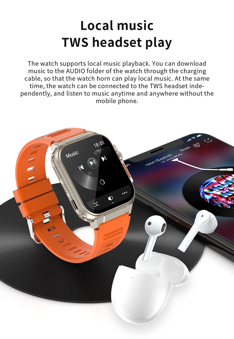 Wholesales smartwatch A70 1.96Inch full touch bt call sport watch A70 best design smart watch bands - V.I.P Digital Presence