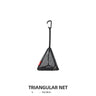 Outdoor triangular sun drying net, foldable storage net, camping hanging net, storage basket, PVC hanging net bag - V.I.P Digital Presence