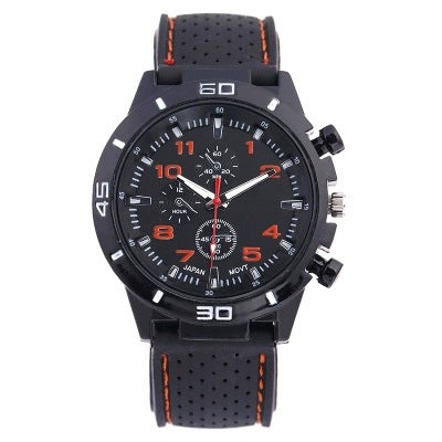 Rubber Fashion Sports Men's Watch Car Line Strap Silicone Student Watch - V.I.P Digital Presence