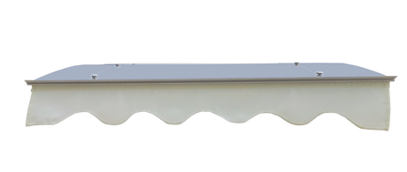 GarLUGH DA4734W Series Door Window Awning Made of 0.137 Inch Thick Crystal Solid Polycarbonate Sheet in size of 47" Wide x 34" - V.I.P Digital Presence