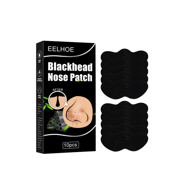 Black Pig Nose Patch, Bamboo Charcoal Remove Blackhead Acne Tear Nose Mask Patch - V.I.P Digital Presence