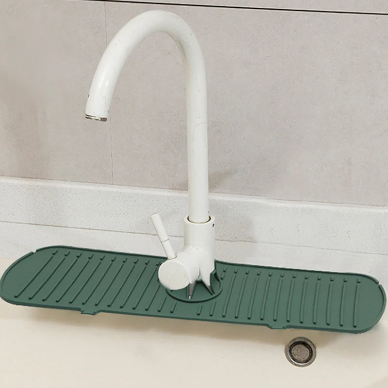 Kitchen Faucet Splash Pad Silicone Sink Faucet Splash Guard Mat Sponge Drain Rack Countertop Protector for Bath Kitchen Gadgets - V.I.P Digital Presence