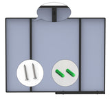 40x30 Inch modern bathroom mirror with storage rack rectangular mirror bathroom living room bedroom hanging mirror - V.I.P Digital Presence