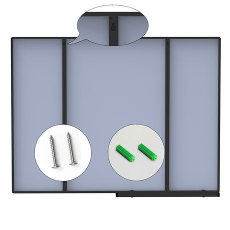 40x30 Inch modern bathroom mirror with storage rack rectangular mirror bathroom living room bedroom hanging mirror - V.I.P Digital Presence