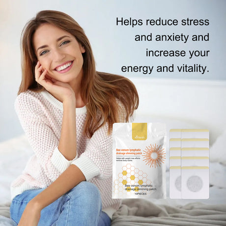 Bee Venom Lymphoid Body Shaping Patch, Firming Flab Fat Belly Arms Bye Meat Body Lymph Care Patch - V.I.P Digital Presence