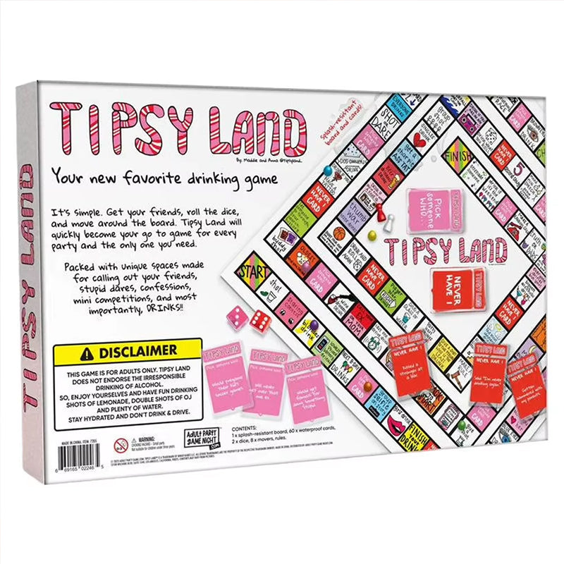 Tipsy Land Drinking Games: Interactive game for adult girls' nights, bachelorette & Halloween parties. For 2 - 8 players. - V.I.P Digital Presence