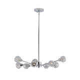 Modern Crystal Chandeliers, 9 Lights Chrome Chandelier for Living Room Bedroom (Bulbs Not Included) - V.I.P Digital Presence