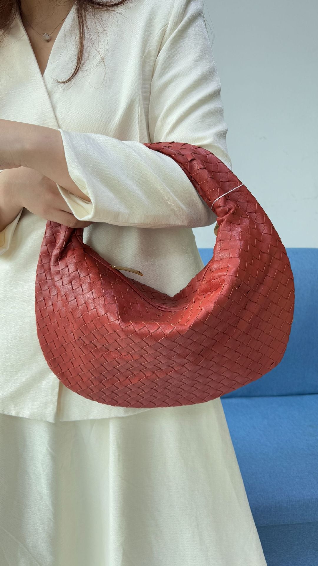 Large size women's woven bag large capacity hand-held armpit bag women's bag - V.I.P Digital Presence