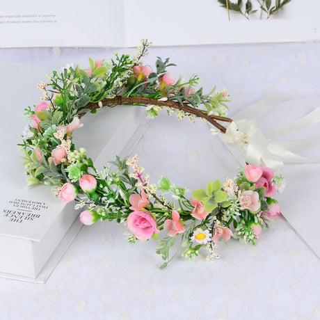 Forest style bride sweet flower headband hair accessories super fairy small floral accessories and makeup styling photography photography travel photography - V.I.P Digital Presence