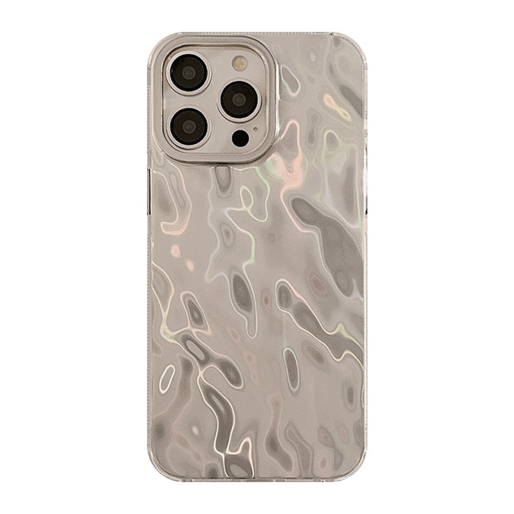 Advanced silver foil pattern suitable for iPhone 15 Pro minimalist Max Apple phone case 14 cool style 12 - V.I.P Digital Presence