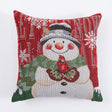 Christmas Pillow Cover (without core) Woven Cartoon Elk Snowman European and American Festival Cushion Sofa - V.I.P Digital Presence