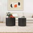 Coffee Table Set of 2, Round Coffee Table ,Nesting Coffet Table,End table,Circle Sidetable for Living room ,Bedroom - V.I.P Digital Presence