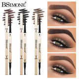 Natural Long-Lasting Waterproof Non-Fading Very Fine Three-Dimensional Not Easy To Smudge Double-Ended Small Gold Bar Eyebrow Pencil - V.I.P Digital Presence