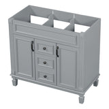 36'' Bathroom Vanity without Top Sink Cabinet only Modern Bathroom Storage Cabinet with 2 Soft Closing Doors and 2 Drawers - V.I.P Digital Presence