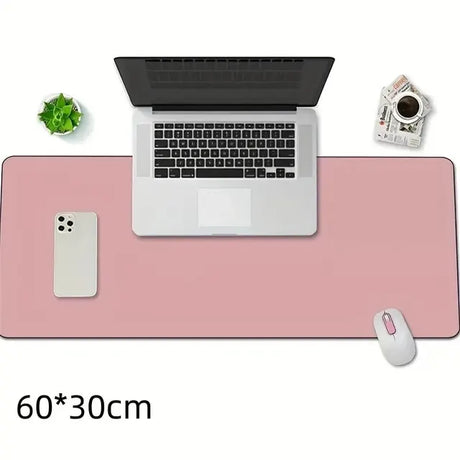 1 Pcs Large Size 60*30mm Office Desk Protector Mat PU Leather Waterproof Mouse Pad Desktop Keyboard Desk Pad Gaming Mousepad - V.I.P Digital Presence