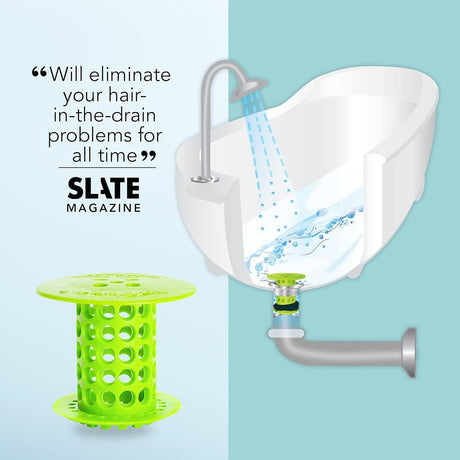Bath Stopper Plug Sink Strainer Filter Sewer Dredge Device Shower Hair Stopper Bathroom Drain Hair Catcher bathroom accessories（green） - V.I.P Digital Presence
