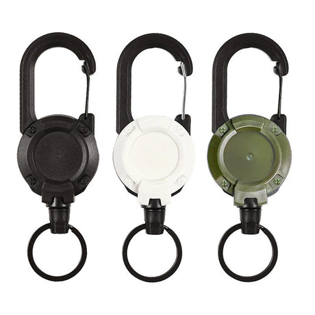 New Outdoor Automatic Retractable Wire Rope Luya Anti-theft Tactical Keychain Telescopic Keychain Retractable Hook Tool - V.I.P Digital Presence