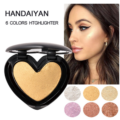 HANDAIYAN Three-Dimensional Repair And Makeup Love Highlighting Powder And Eye Shadow Dual Use - V.I.P Digital Presence