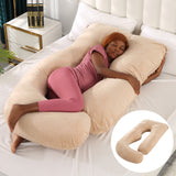 Pregnant women's pillow waist protection side sleeping slope pillow J-shaped pregnancy sleeping pillow - V.I.P Digital Presence