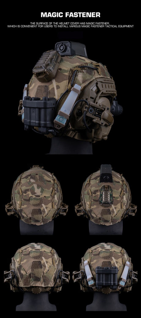 FAST SF Ultra-high Cut Camouflage Helmet Cover (Medium Size, M) - V.I.P Digital Presence