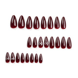 Bow wear manicure long almond nails fake nails - V.I.P Digital Presence