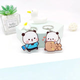 Cute cartoon Bubudu Giant Panda Pendant Keychain Car Key Acrylic Backpack Keychain Pendant - V.I.P Digital Presence