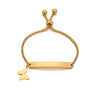 Stainless steel personalized engraved three color curved bracelet simple and personalized women's bracelet - V.I.P Digital Presence